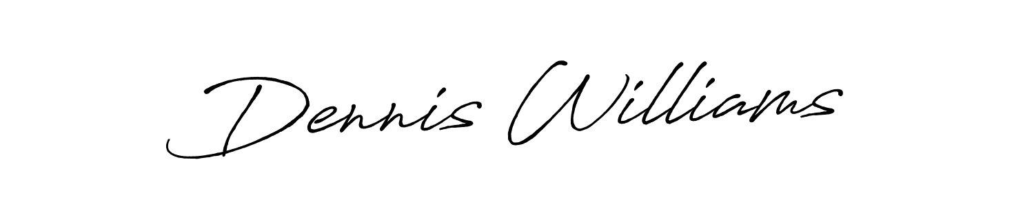 Antro_Vectra_Bolder is a professional signature style that is perfect for those who want to add a touch of class to their signature. It is also a great choice for those who want to make their signature more unique. Get Dennis Williams name to fancy signature for free. Dennis Williams signature style 7 images and pictures png