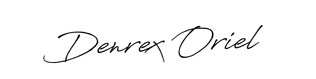 How to make Denrex Oriel signature? Antro_Vectra_Bolder is a professional autograph style. Create handwritten signature for Denrex Oriel name. Denrex Oriel signature style 7 images and pictures png