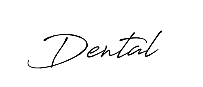 Design your own signature with our free online signature maker. With this signature software, you can create a handwritten (Antro_Vectra_Bolder) signature for name Dental . Dental  signature style 7 images and pictures png