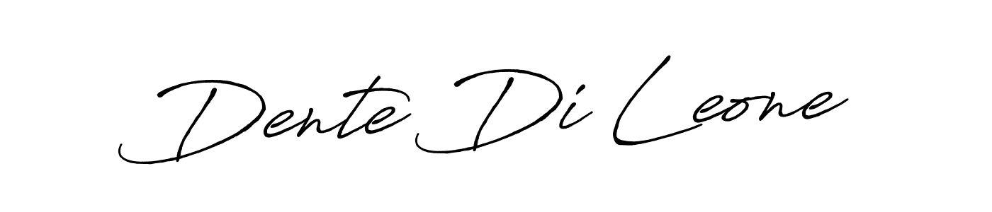 You should practise on your own different ways (Antro_Vectra_Bolder) to write your name (Dente Di Leone) in signature. don't let someone else do it for you. Dente Di Leone signature style 7 images and pictures png