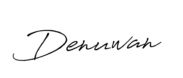 Also we have Denuwan name is the best signature style. Create professional handwritten signature collection using Antro_Vectra_Bolder autograph style. Denuwan signature style 7 images and pictures png