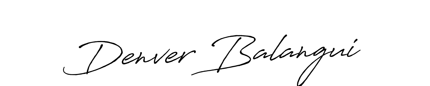 This is the best signature style for the Denver Balangui name. Also you like these signature font (Antro_Vectra_Bolder). Mix name signature. Denver Balangui signature style 7 images and pictures png