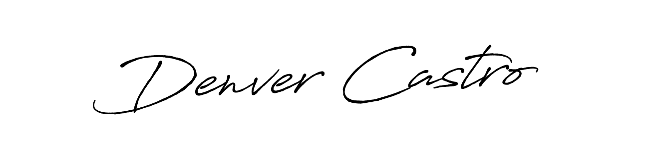 Also You can easily find your signature by using the search form. We will create Denver Castro name handwritten signature images for you free of cost using Antro_Vectra_Bolder sign style. Denver Castro signature style 7 images and pictures png