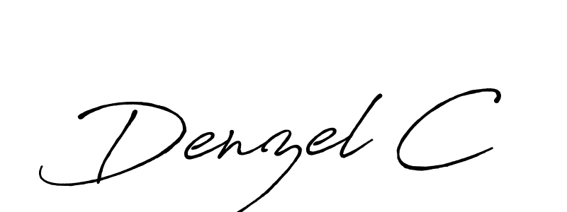 if you are searching for the best signature style for your name Denzel C. so please give up your signature search. here we have designed multiple signature styles  using Antro_Vectra_Bolder. Denzel C signature style 7 images and pictures png