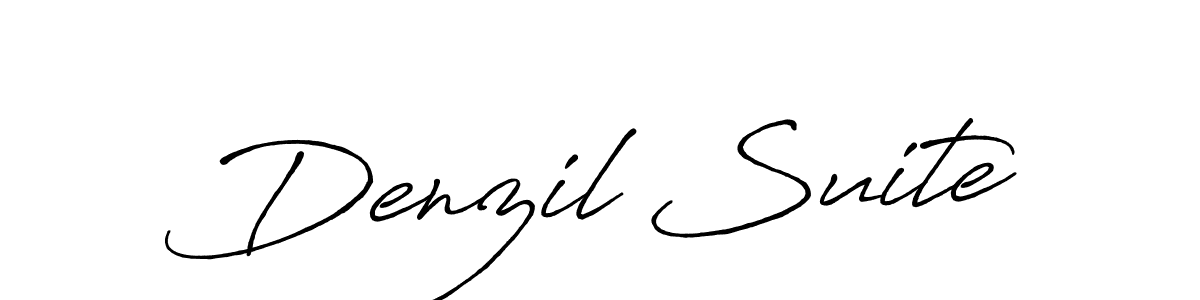 Also we have Denzil Suite name is the best signature style. Create professional handwritten signature collection using Antro_Vectra_Bolder autograph style. Denzil Suite signature style 7 images and pictures png