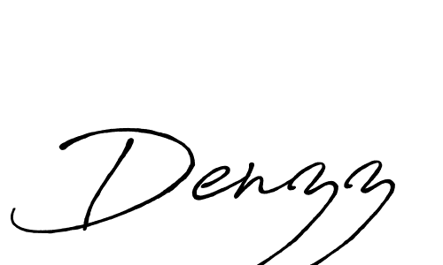 Create a beautiful signature design for name Denzz. With this signature (Antro_Vectra_Bolder) fonts, you can make a handwritten signature for free. Denzz signature style 7 images and pictures png