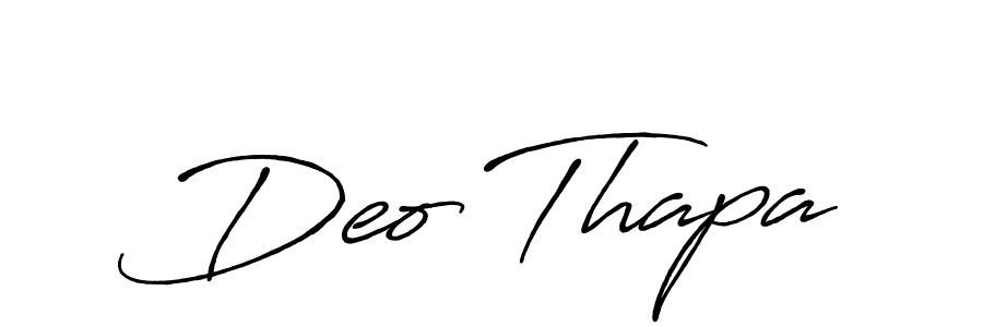 How to make Deo Thapa signature? Antro_Vectra_Bolder is a professional autograph style. Create handwritten signature for Deo Thapa name. Deo Thapa signature style 7 images and pictures png