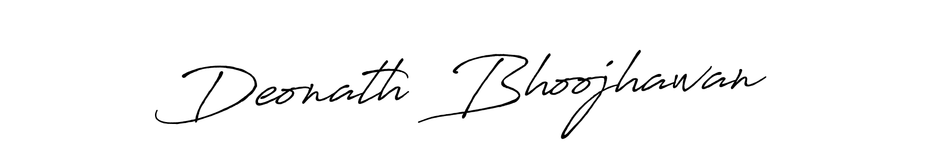 This is the best signature style for the Deonath  Bhoojhawan name. Also you like these signature font (Antro_Vectra_Bolder). Mix name signature. Deonath  Bhoojhawan signature style 7 images and pictures png