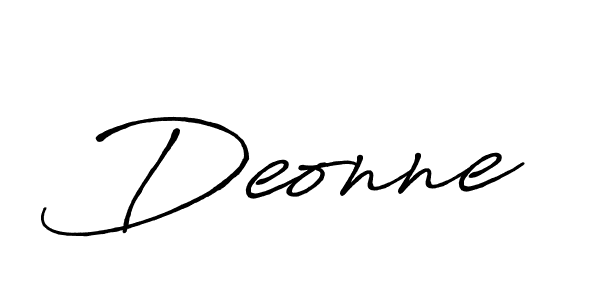 You should practise on your own different ways (Antro_Vectra_Bolder) to write your name (Deonne) in signature. don't let someone else do it for you. Deonne signature style 7 images and pictures png