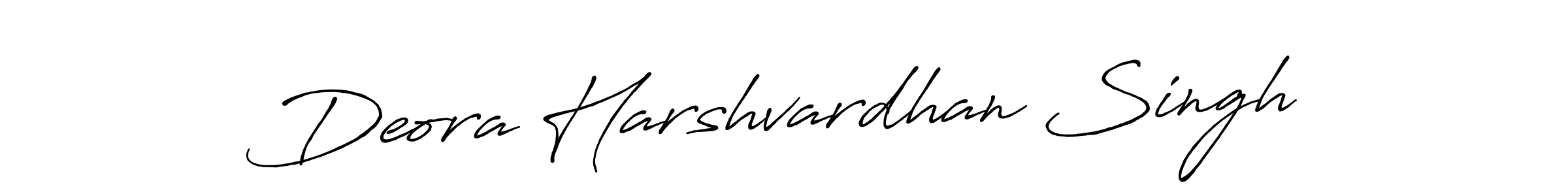 How to make Deora Harshvardhan Singh name signature. Use Antro_Vectra_Bolder style for creating short signs online. This is the latest handwritten sign. Deora Harshvardhan Singh signature style 7 images and pictures png