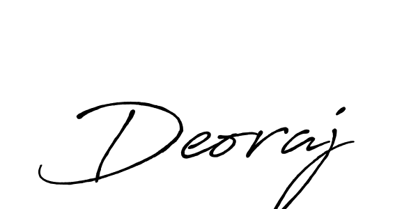 Use a signature maker to create a handwritten signature online. With this signature software, you can design (Antro_Vectra_Bolder) your own signature for name Deoraj. Deoraj signature style 7 images and pictures png