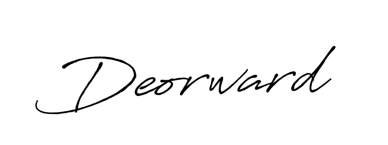 How to make Deorward signature? Antro_Vectra_Bolder is a professional autograph style. Create handwritten signature for Deorward name. Deorward signature style 7 images and pictures png