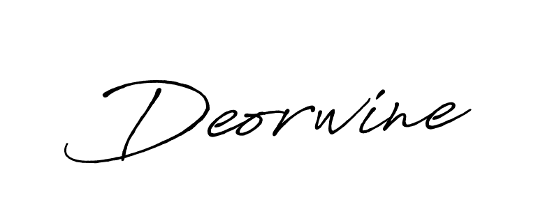 The best way (Antro_Vectra_Bolder) to make a short signature is to pick only two or three words in your name. The name Deorwine include a total of six letters. For converting this name. Deorwine signature style 7 images and pictures png