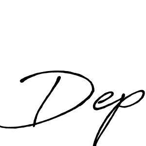 Design your own signature with our free online signature maker. With this signature software, you can create a handwritten (Antro_Vectra_Bolder) signature for name Dep. Dep signature style 7 images and pictures png