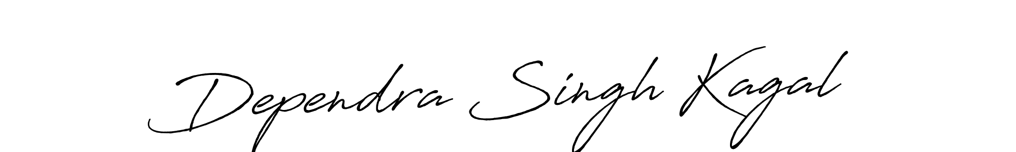 Make a beautiful signature design for name Dependra Singh Kagal. Use this online signature maker to create a handwritten signature for free. Dependra Singh Kagal signature style 7 images and pictures png