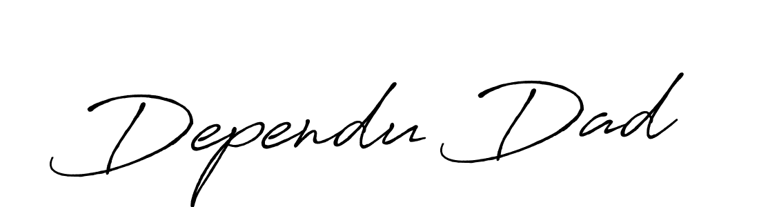 Check out images of Autograph of Dependu Dad name. Actor Dependu Dad Signature Style. Antro_Vectra_Bolder is a professional sign style online. Dependu Dad signature style 7 images and pictures png