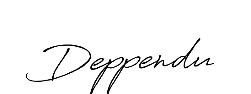 You should practise on your own different ways (Antro_Vectra_Bolder) to write your name (Deppendu) in signature. don't let someone else do it for you. Deppendu signature style 7 images and pictures png