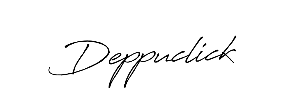 How to make Deppuclick name signature. Use Antro_Vectra_Bolder style for creating short signs online. This is the latest handwritten sign. Deppuclick signature style 7 images and pictures png