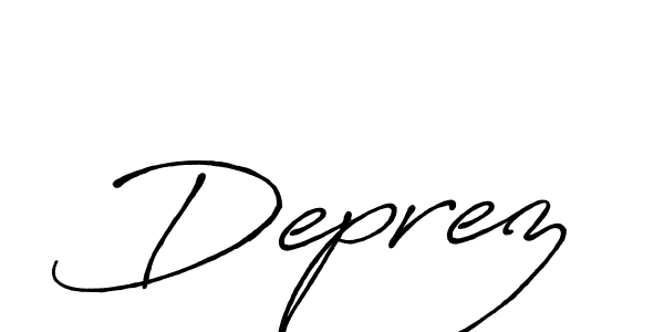 Also we have Deprez name is the best signature style. Create professional handwritten signature collection using Antro_Vectra_Bolder autograph style. Deprez signature style 7 images and pictures png