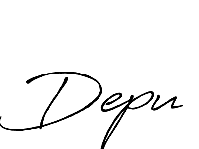 The best way (Antro_Vectra_Bolder) to make a short signature is to pick only two or three words in your name. The name Depu include a total of six letters. For converting this name. Depu signature style 7 images and pictures png