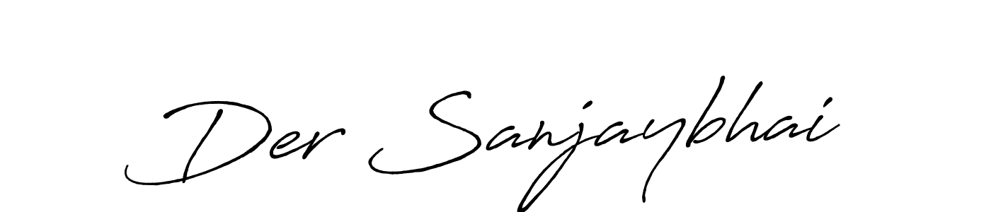 Make a beautiful signature design for name Der Sanjaybhai. With this signature (Antro_Vectra_Bolder) style, you can create a handwritten signature for free. Der Sanjaybhai signature style 7 images and pictures png