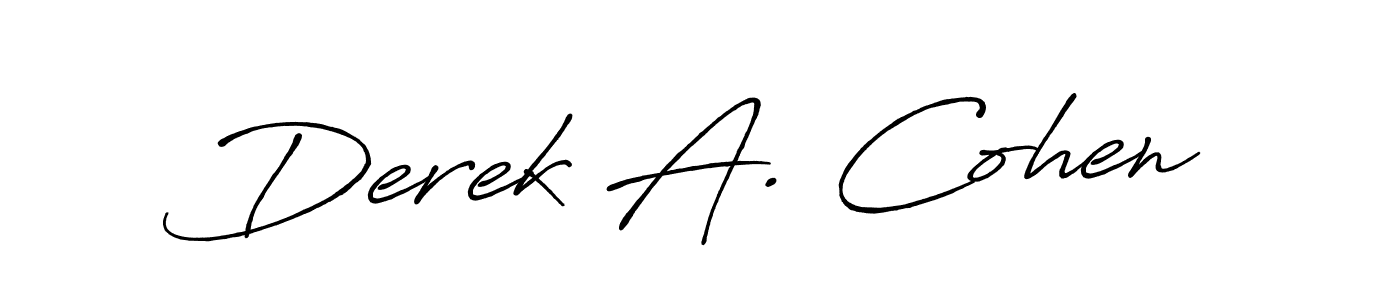 It looks lik you need a new signature style for name Derek A. Cohen. Design unique handwritten (Antro_Vectra_Bolder) signature with our free signature maker in just a few clicks. Derek A. Cohen signature style 7 images and pictures png