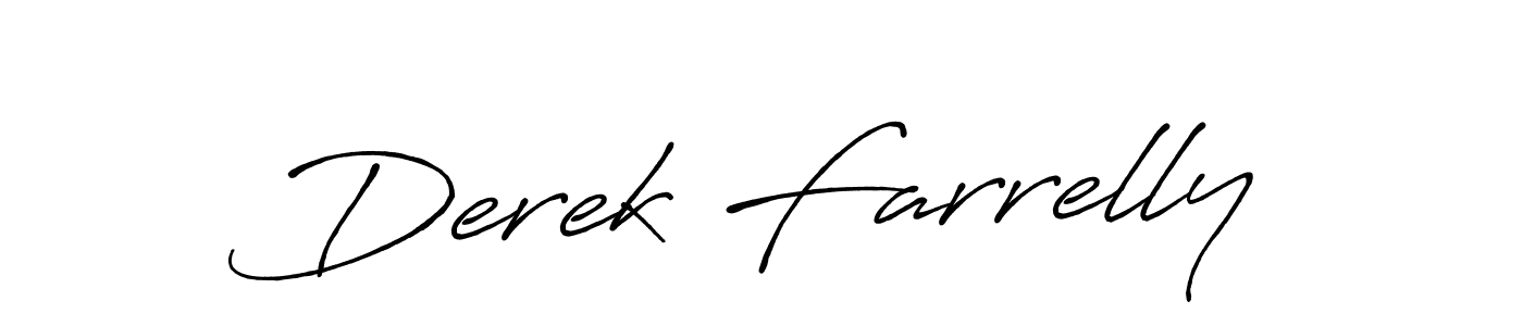 Also we have Derek Farrelly name is the best signature style. Create professional handwritten signature collection using Antro_Vectra_Bolder autograph style. Derek Farrelly signature style 7 images and pictures png