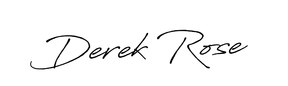 Derek Rose stylish signature style. Best Handwritten Sign (Antro_Vectra_Bolder) for my name. Handwritten Signature Collection Ideas for my name Derek Rose. Derek Rose signature style 7 images and pictures png