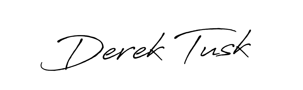 Also You can easily find your signature by using the search form. We will create Derek Tusk name handwritten signature images for you free of cost using Antro_Vectra_Bolder sign style. Derek Tusk signature style 7 images and pictures png