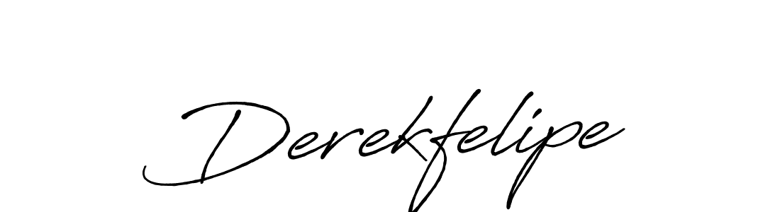 The best way (Antro_Vectra_Bolder) to make a short signature is to pick only two or three words in your name. The name Derekfelipe include a total of six letters. For converting this name. Derekfelipe signature style 7 images and pictures png