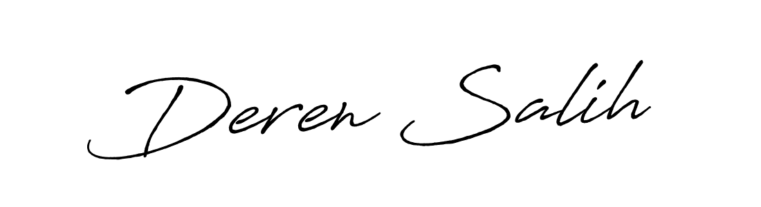 Make a beautiful signature design for name Deren Salih. Use this online signature maker to create a handwritten signature for free. Deren Salih signature style 7 images and pictures png