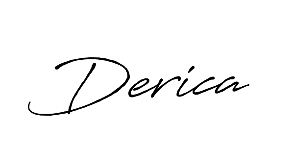 Also You can easily find your signature by using the search form. We will create Derica name handwritten signature images for you free of cost using Antro_Vectra_Bolder sign style. Derica signature style 7 images and pictures png