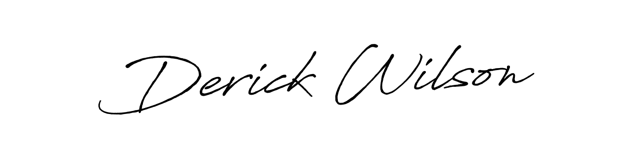 Also we have Derick Wilson name is the best signature style. Create professional handwritten signature collection using Antro_Vectra_Bolder autograph style. Derick Wilson signature style 7 images and pictures png