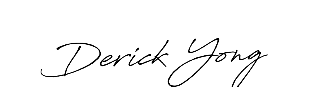 Create a beautiful signature design for name Derick Yong. With this signature (Antro_Vectra_Bolder) fonts, you can make a handwritten signature for free. Derick Yong signature style 7 images and pictures png