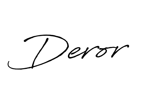 Make a beautiful signature design for name Deror. With this signature (Antro_Vectra_Bolder) style, you can create a handwritten signature for free. Deror signature style 7 images and pictures png