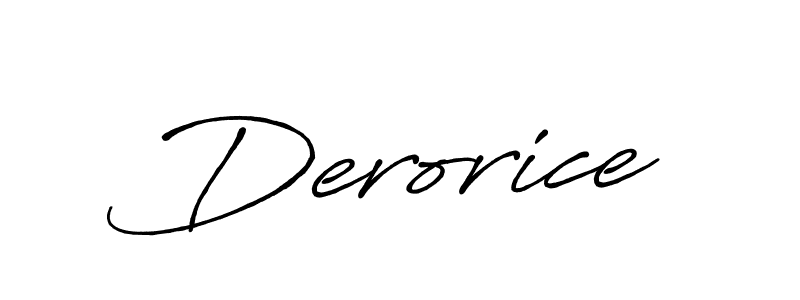 Derorice stylish signature style. Best Handwritten Sign (Antro_Vectra_Bolder) for my name. Handwritten Signature Collection Ideas for my name Derorice. Derorice signature style 7 images and pictures png