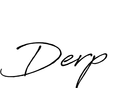 How to make Derp signature? Antro_Vectra_Bolder is a professional autograph style. Create handwritten signature for Derp name. Derp signature style 7 images and pictures png