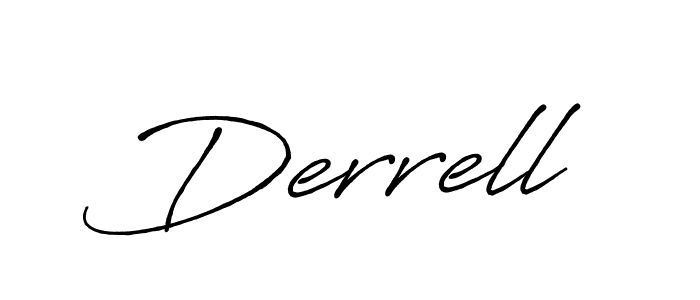 Create a beautiful signature design for name Derrell. With this signature (Antro_Vectra_Bolder) fonts, you can make a handwritten signature for free. Derrell signature style 7 images and pictures png