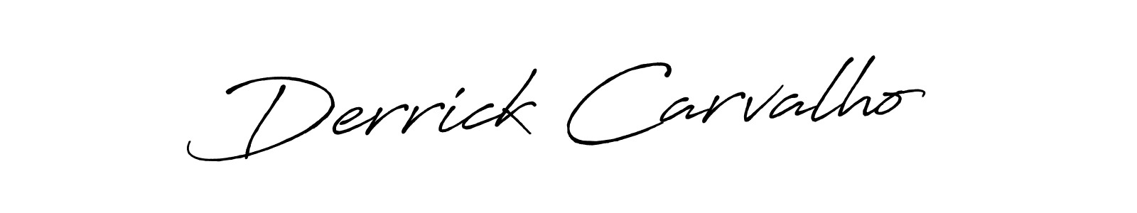 Use a signature maker to create a handwritten signature online. With this signature software, you can design (Antro_Vectra_Bolder) your own signature for name Derrick Carvalho. Derrick Carvalho signature style 7 images and pictures png