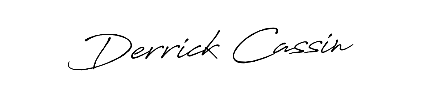 Derrick Cassin stylish signature style. Best Handwritten Sign (Antro_Vectra_Bolder) for my name. Handwritten Signature Collection Ideas for my name Derrick Cassin. Derrick Cassin signature style 7 images and pictures png