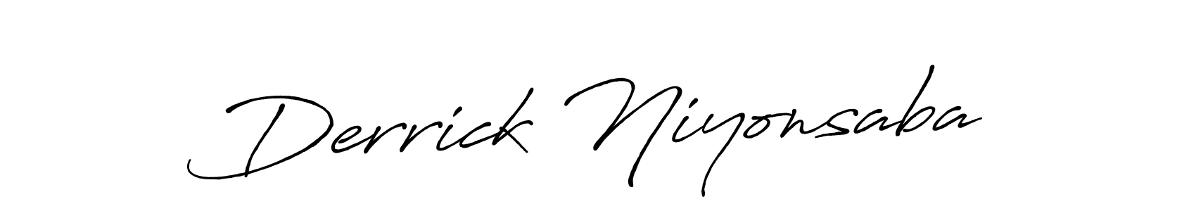 How to make Derrick Niyonsaba signature? Antro_Vectra_Bolder is a professional autograph style. Create handwritten signature for Derrick Niyonsaba name. Derrick Niyonsaba signature style 7 images and pictures png