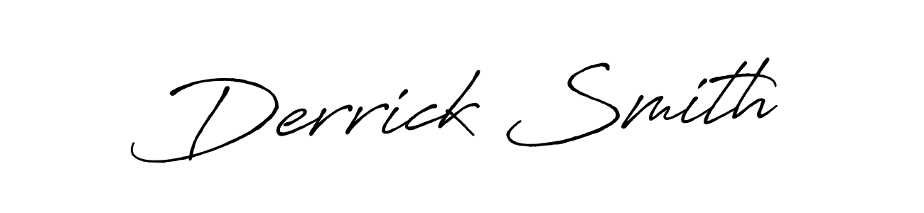 Derrick Smith stylish signature style. Best Handwritten Sign (Antro_Vectra_Bolder) for my name. Handwritten Signature Collection Ideas for my name Derrick Smith. Derrick Smith signature style 7 images and pictures png
