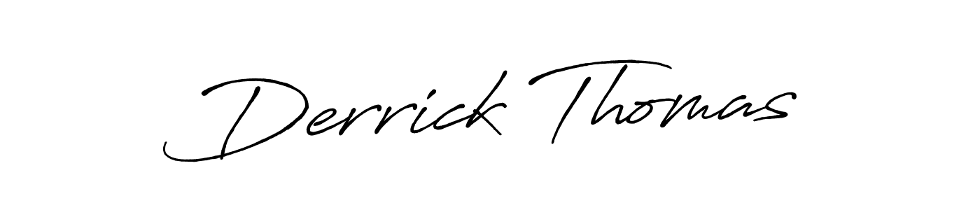 Make a beautiful signature design for name Derrick Thomas. With this signature (Antro_Vectra_Bolder) style, you can create a handwritten signature for free. Derrick Thomas signature style 7 images and pictures png