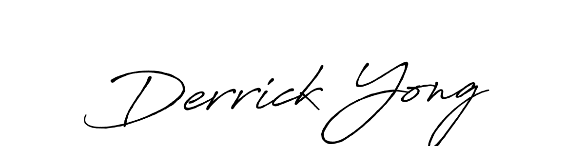 Create a beautiful signature design for name Derrick Yong. With this signature (Antro_Vectra_Bolder) fonts, you can make a handwritten signature for free. Derrick Yong signature style 7 images and pictures png