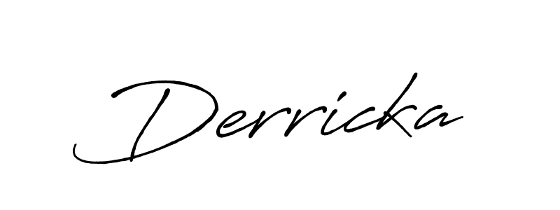 Make a short Derricka signature style. Manage your documents anywhere anytime using Antro_Vectra_Bolder. Create and add eSignatures, submit forms, share and send files easily. Derricka signature style 7 images and pictures png