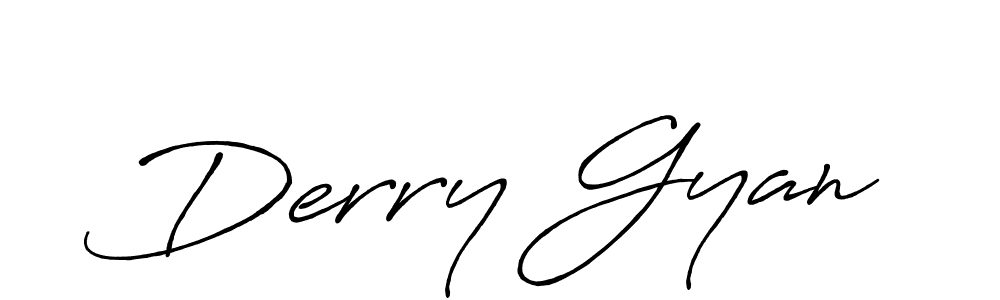 Also we have Derry Gyan name is the best signature style. Create professional handwritten signature collection using Antro_Vectra_Bolder autograph style. Derry Gyan signature style 7 images and pictures png