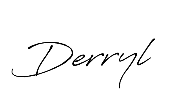 How to make Derryl name signature. Use Antro_Vectra_Bolder style for creating short signs online. This is the latest handwritten sign. Derryl signature style 7 images and pictures png