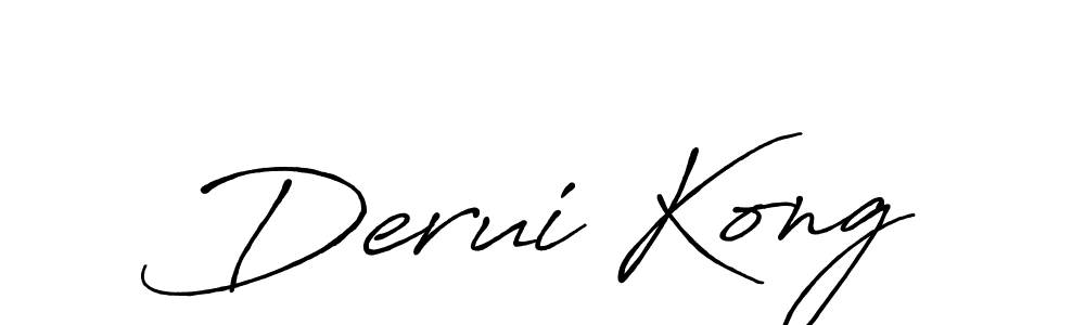 Antro_Vectra_Bolder is a professional signature style that is perfect for those who want to add a touch of class to their signature. It is also a great choice for those who want to make their signature more unique. Get Derui Kong name to fancy signature for free. Derui Kong signature style 7 images and pictures png