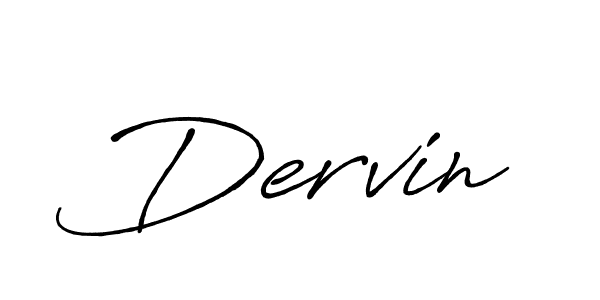 Dervin stylish signature style. Best Handwritten Sign (Antro_Vectra_Bolder) for my name. Handwritten Signature Collection Ideas for my name Dervin. Dervin signature style 7 images and pictures png