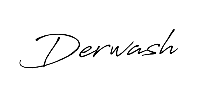 Use a signature maker to create a handwritten signature online. With this signature software, you can design (Antro_Vectra_Bolder) your own signature for name Derwash. Derwash signature style 7 images and pictures png